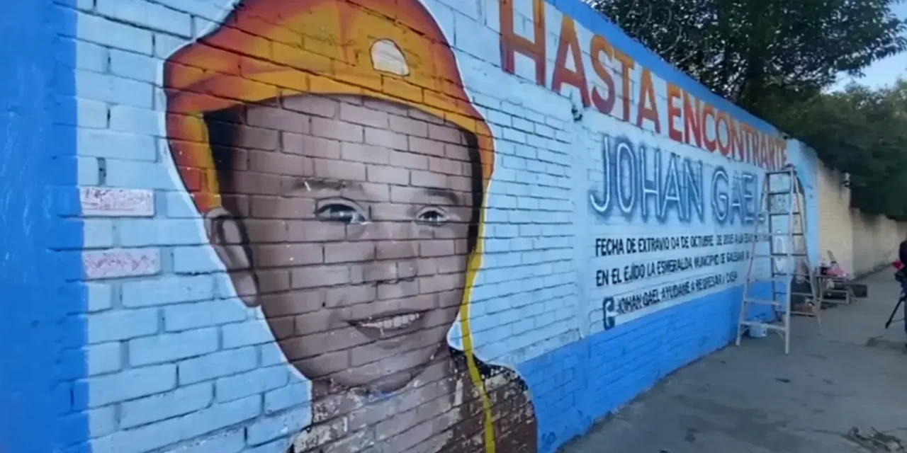 Saltillo:  Retocan mural del niño Johan Gael tras actos vandálicos