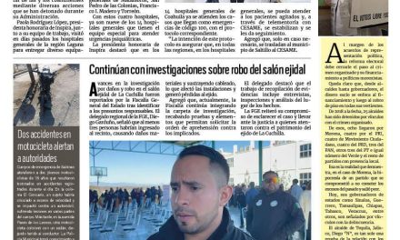 Portada RCG Carbonífera [9 de febrero de 2026] Inspira Coahuila fortalece la atención a la salud mental; continúan con investigaciones sobre robo del salón ejidal y más…
