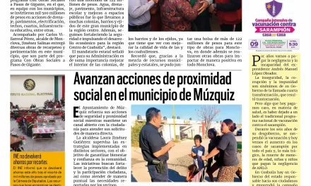 Portada RCG Carbonífera [9 de febrero de 2026] Manolo Jiménez entrega obras por mil 500 mdp; avanzan acciones de proximidad social en Múzquiz y más…