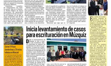 Portada RCG Carbonífera [11 de febrero de 2026] Detonamos cuatro mil nuevos empleos en Parras: Manolo; inicia levantamiento de casos para escrituración en Múzquiz y más…