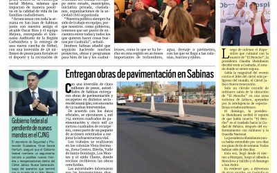 Portada RCG Carbonífera [24 de febrero de 2026] ‘Seguiremos trabajando por el desarrollo de la región’; entregan obras de pavimentación en Sabinas y más…