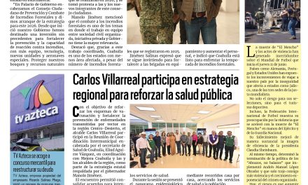 Portada RCG Centro [27 de febrero de 2026] El combate a incendios forestales es una prioridad: Manolo Jiménez; Carlos Villarreal participa en estrategia regional por la salud pública y más…