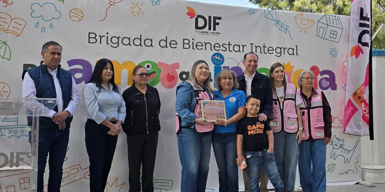 Realizan Brigada del Bienestar por DIF Acuña