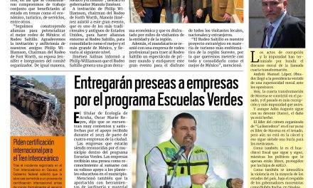 Portada RCG Fronteriza [3 de febrero de 2026] Coahuila refuerza lazos con Fort Worth, Texas; entregarán preseas a empresas por el programa Escuelas Verdes y más…