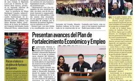 Portada RCG Fronteriza [4 de febrero de 2026] Guillermo Ruiz presenta Segundo Informe de Actividades; presentan avances del Plan de Fortalecimiento Económico y Empleo y más…