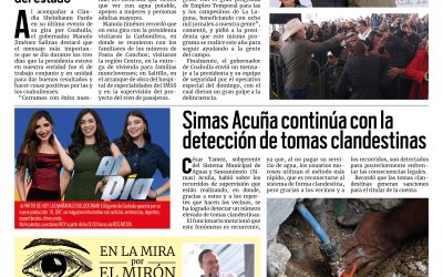 Portada RCG Fronteriza [23 de febrero de 2026] Aquí trabajamos en equipo los tres órdenes de Gobierno: Manolo Jiménez; Simas Acuña continúa con la detección de tomas clandestinas y más