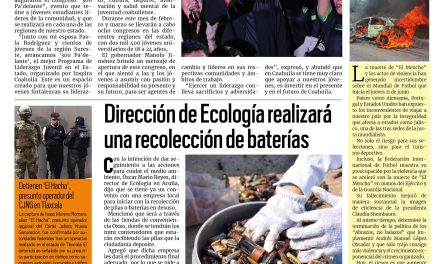 Portada RCG Fronteriza [26 de febrero de 2026] Manolo Jiménez inaugura los congresos juveniles ‘300 Pa’delante’; Ecología realizará recolección de baterías y más…