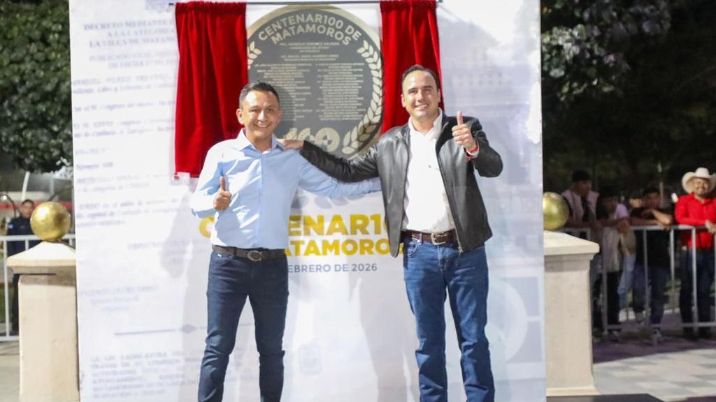 Manolo Jiménez encabeza festejo del centenario de Matamoros