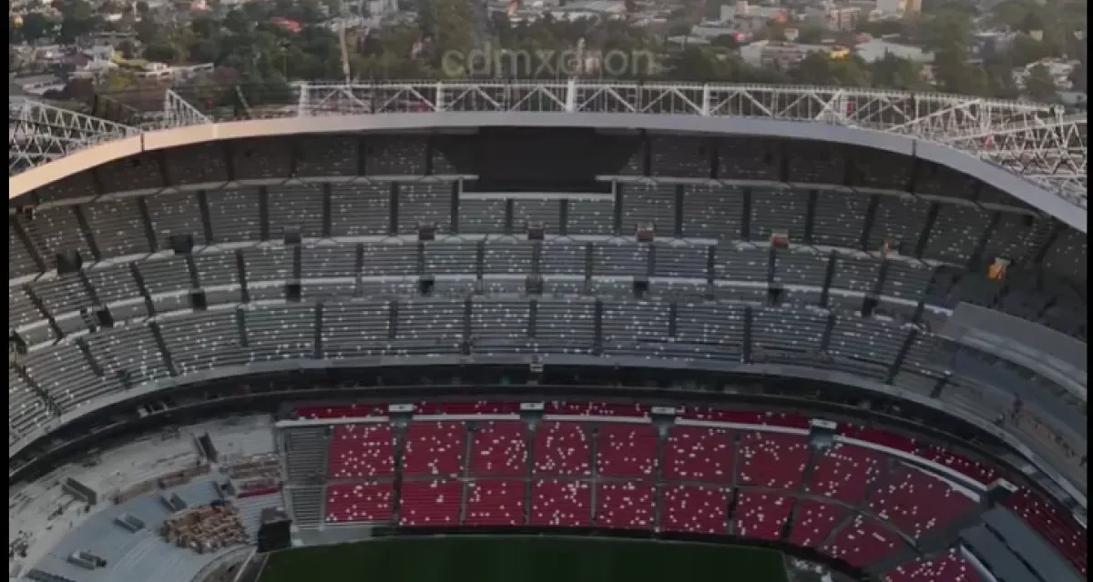 ¿Estará listo? Imágenes de dron siembran dudas sobre la remodelación del Estadio Azteca