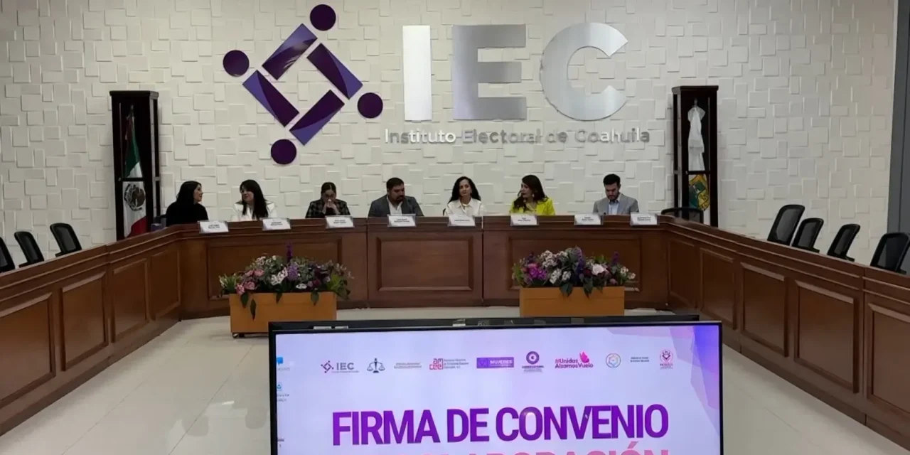 Firman convenio IEC y Asociación de Consejeras Estatales contra la violencia política