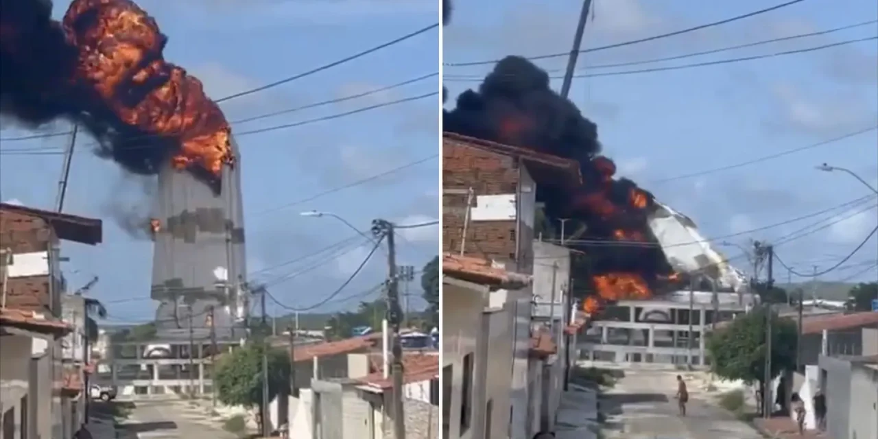 Incendio consume la estatua monumental de Nuestra Señora de Fátima en Brasil