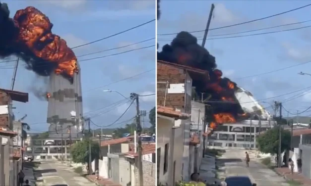 Incendio consume la estatua monumental de Nuestra Señora de Fátima en Brasil
