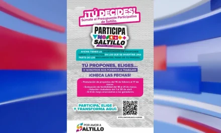 Invitan a postular proyectos del programa Participa Saltillo 2026