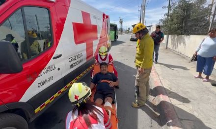 Motociclista termina lesionado tras derrapar en bulevar Isidro López