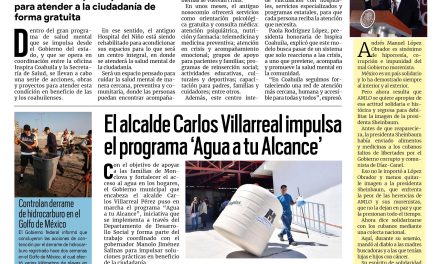 Portada RCG Centro [17 de marzo de 2026] Antiguo Hospital del Niño será un centro integral para atender la salud mental; el alcalde Carlos Villarreal impulsa el programa ‘Agua a tu Alcance’ y más…