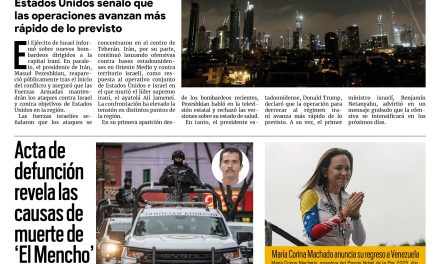 Portada RCG Nacional e Internacional [2 de marzo de 2026] Israel e Irán mantienen intercambio de ataques; acta de defunción revela causas de muerte de ‘El Mencho’ y más…