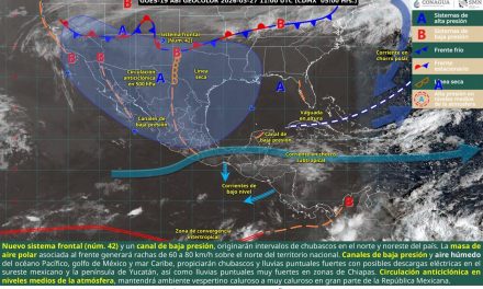 Llega a Coahuila el frente frío número 42 y generará vientos fuertes y lluvias