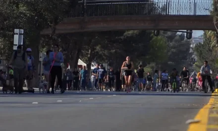 Disfrutan el buen clima  para activarse en la Ruta Recreativa