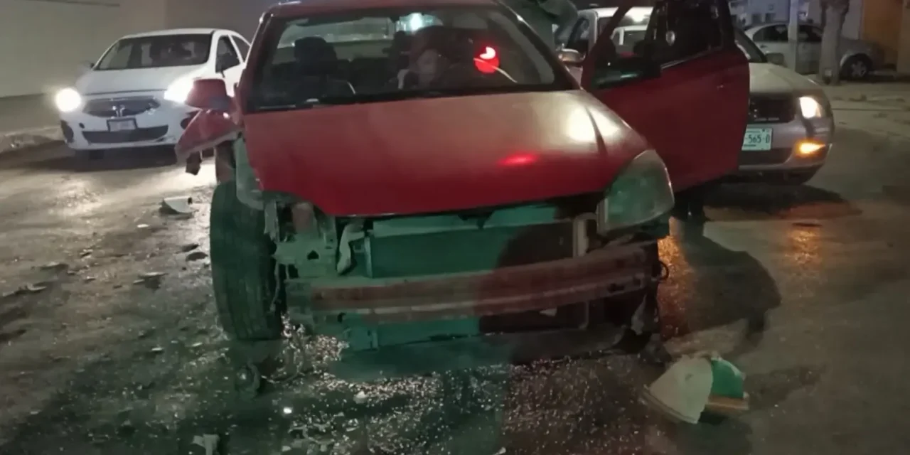Ebrio no pudo frenar a tiempo en Saltillo