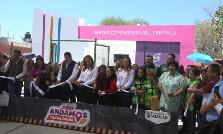 Entregan Javier y Luly Centro comunitario en el fraccionamiento Urdiñola