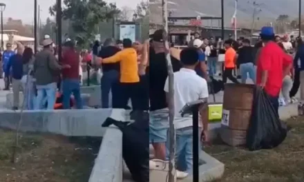 Video: Se arma trifulca en la Presa de La Boca en Nuevo León… tres acabaron detenidos