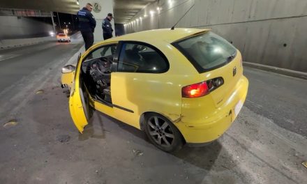 Fuerte impulso traiciona a ebrio en Saltillo… derrapa, choca y queda detenido