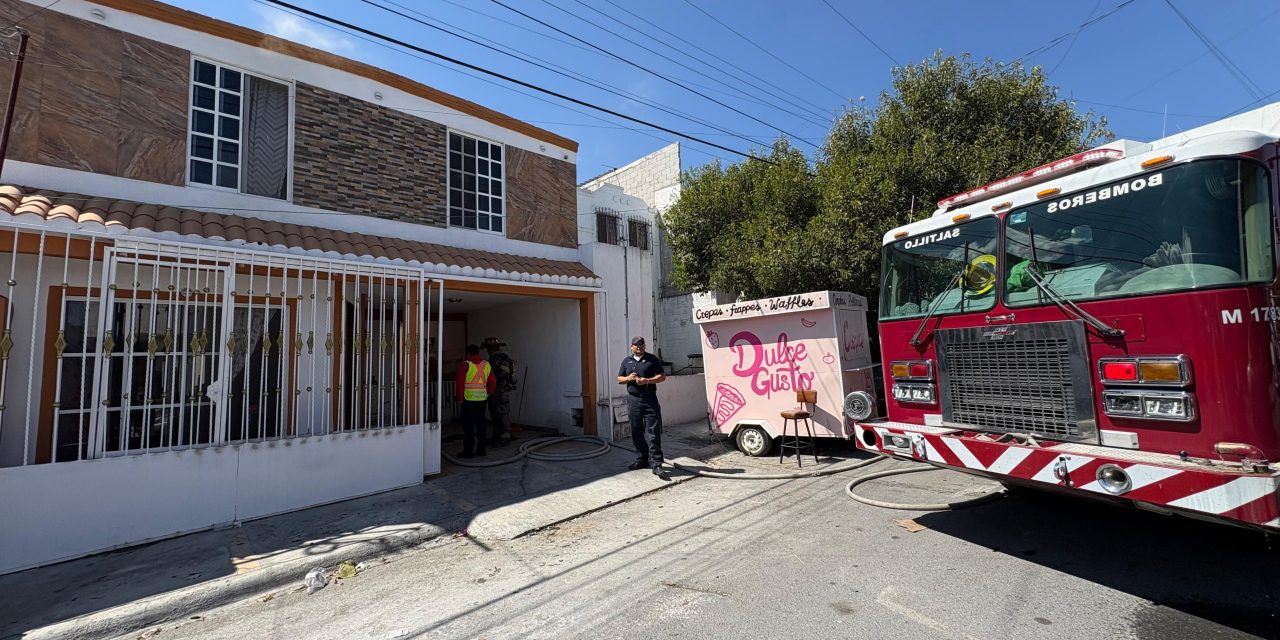 Controlan incendio en vivienda de la colonia Las Haciendas