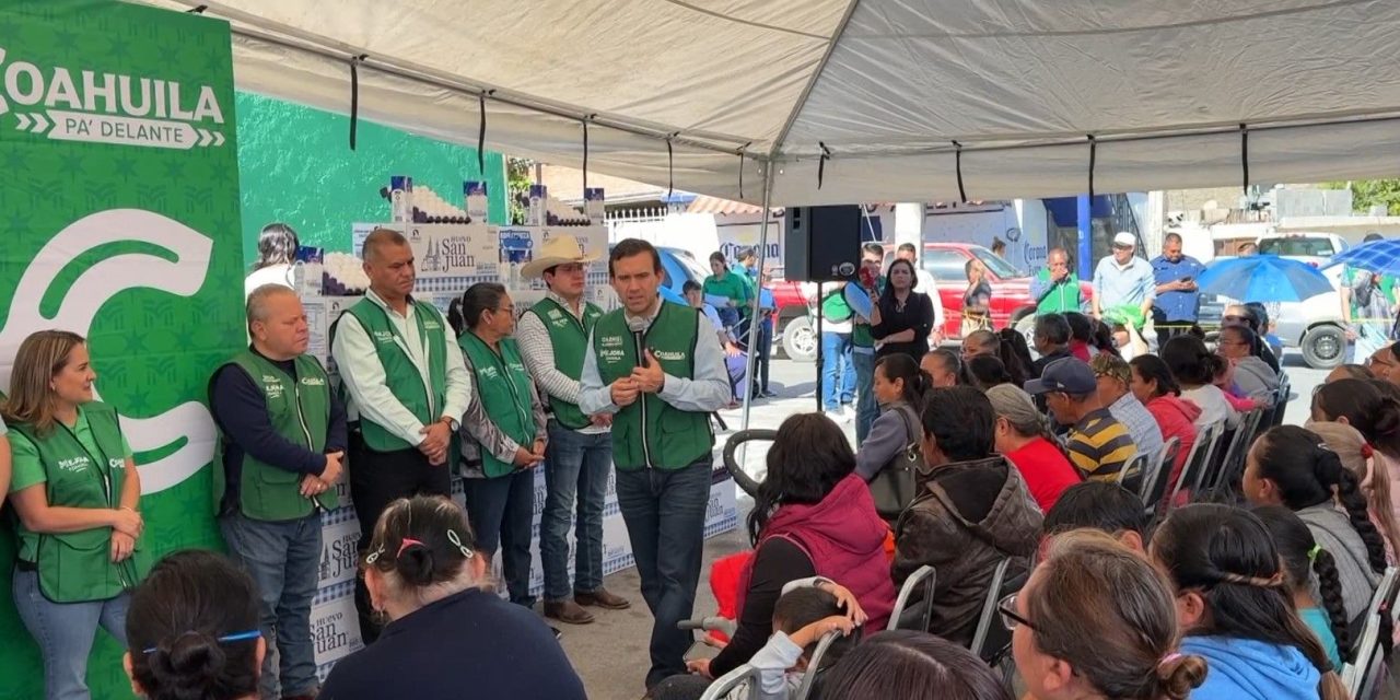 Entregan en la Nueva Jerusalén leche y huevo