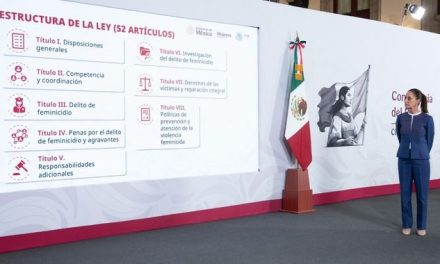 Presidenta enviará iniciativa de ley general para prevenir y reparar el feminicidio