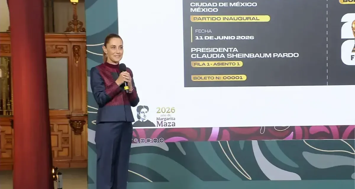 Sheinbaum lanza concurso para  boleto de la inauguración del Mundial