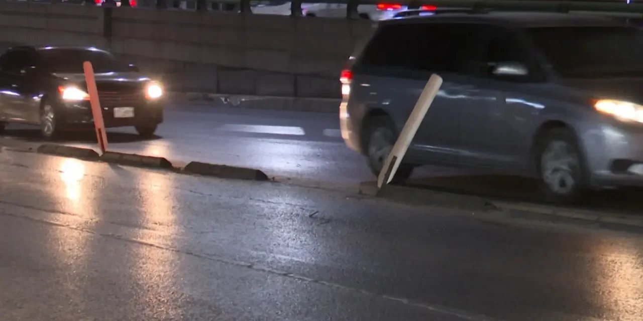 Siguen dañando obra vial en Saltillo