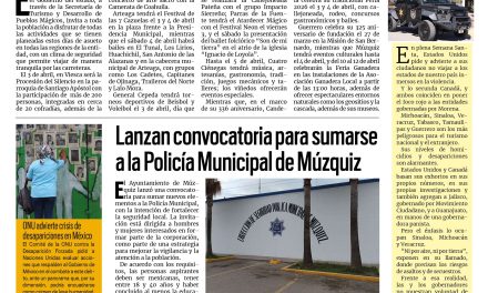 Portada RCG Carbonífera [3  de abril de 2026] En Coahuila hay plan en Semana Santa; Lanzan convocatoria para sumarse a la Policía de Múzquiz y más…