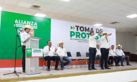 Rinde protesta ‘Gachupín’ por el Distrito 6