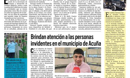 Portada RCG Fronteriza [3  de abril de 2026] En Coahuila hay plan en Semana Santa; brindan atención a personas invidentes y más…