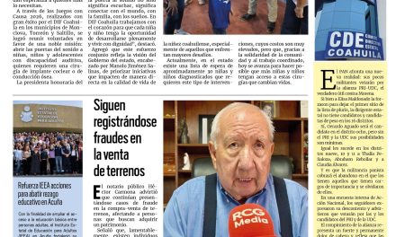 Portada RCG Fronteriza [7 de abril de 2026] Juegos con Causa brindan oportunidades a menores con discapacidad auditiva; siguen registrándose fraudes en la venta de terrenos y más noticias…