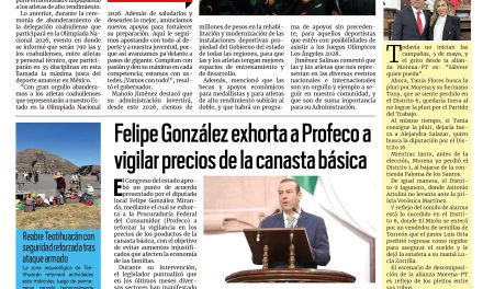 Portada RCG Lagunera [23 de abril de 2026] Beneficiarán a miles de familias con Parque Lineal Oriente de Torreón; crisis interna en Morena: remueven a la presidenta Luisa María Alcalde y más…