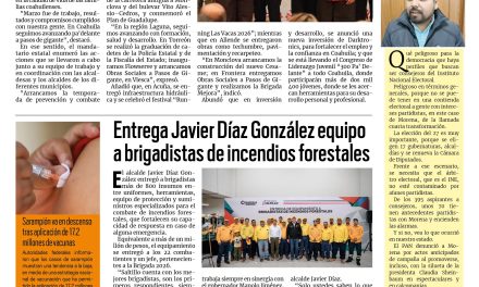 Portada RCG Media [1  de abril de 2026] ‘Marzo concretó un mes con mucho trabajo para Coahuila’; entrega Javier Díaz equipo a brigadistas de incendios forestales y más…
