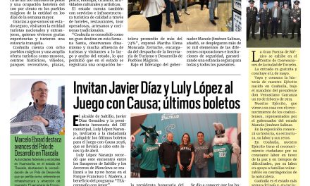 Portada RCG Media [13 de abril de 2026] Manolo Jiménez destaca derrama económica durante temporada vacacional; invitan Javier y Luly al Juego con Causa; últimos boletos y más noticias…