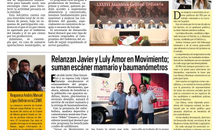 Portada RCG Media [28 de abril de 2026] Inicia el Programa de Suplemento Alimenticio para Ganado 2026; relanzan Javier y Luly Amor en Movimiento; suman escáner mamario y baumanómetros y más…