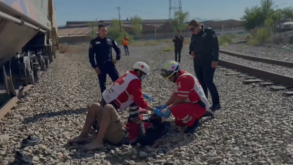 Saltillo: Tren arrolla a hombre en la colonia González Norte
