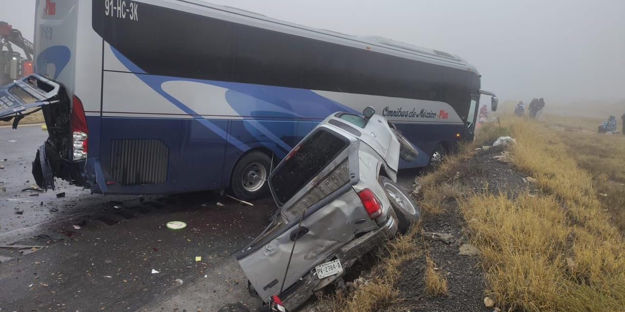 Cierran la carretera 57 de sur a norte en Los Chorros por múltiples accidentes