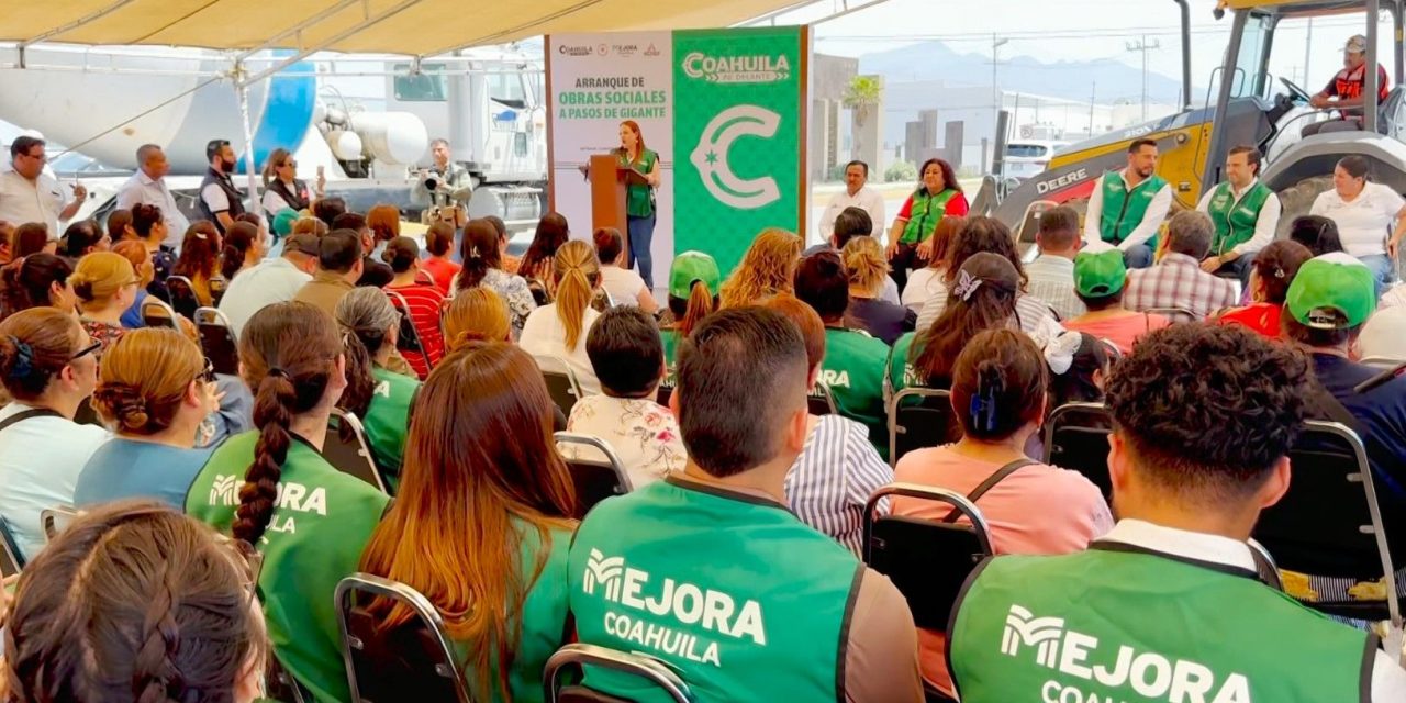 Arrancan obras de pavimentación en Arteaga