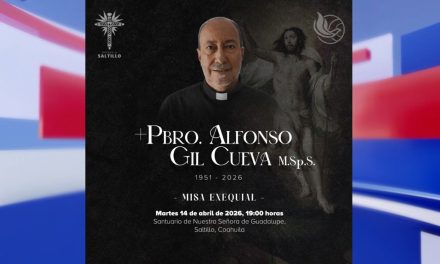Fallece vicario del Santuario de Guadalupe, el padre Alfonso Gil Cueva