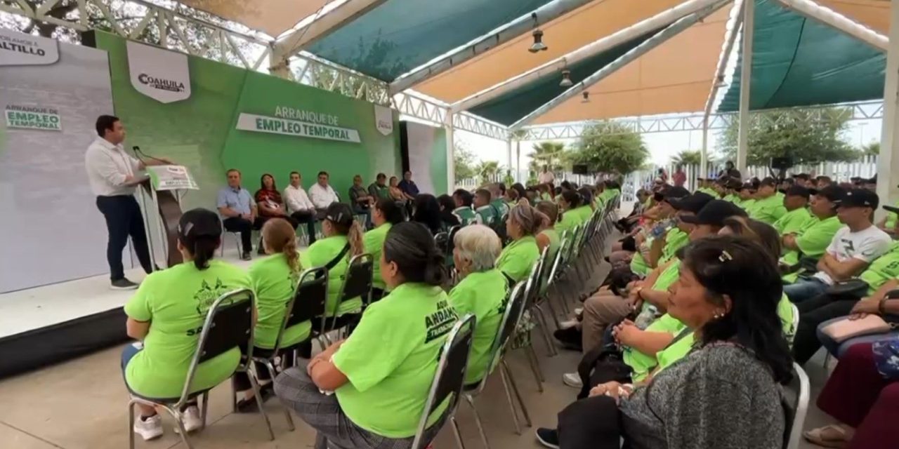Fortalece Javier Díaz la economía con arranque del programa Empleo Temporal