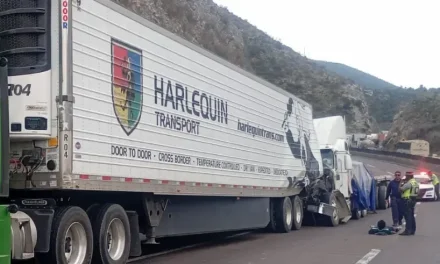 Accidente entre tráilers bloquea la carretera 57 en tramo Los Chorros