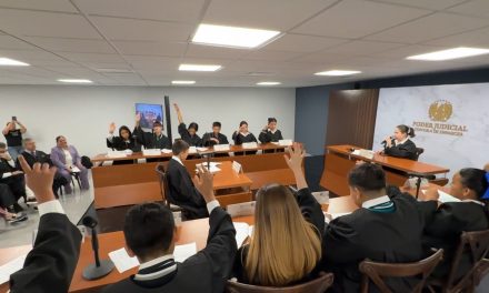 Niños y niñas en sesión del pleno infantil