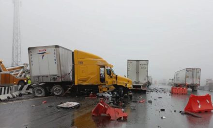 Múltiples accidentes en la 57 por lluvias