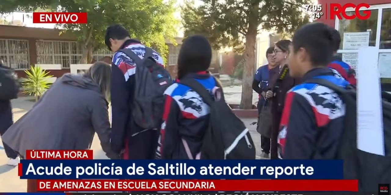 Amenaza de tiroteo activa Operación Mochila en secundaria Eulalio Gutiérrez de Saltillo