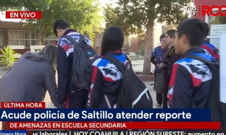 Amenaza de tiroteo activa Operación Mochila en secundaria Eulalio Gutiérrez de Saltillo