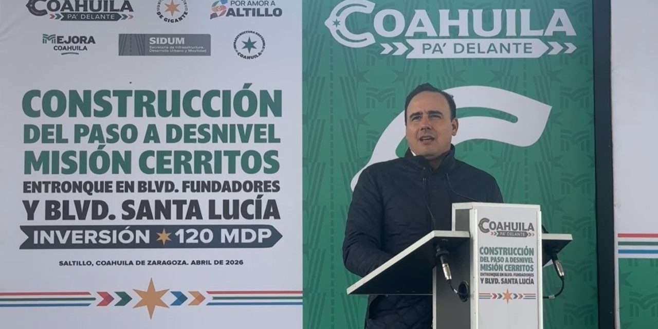 Inicia construcción de paso a desnivel en Misión Cerritos